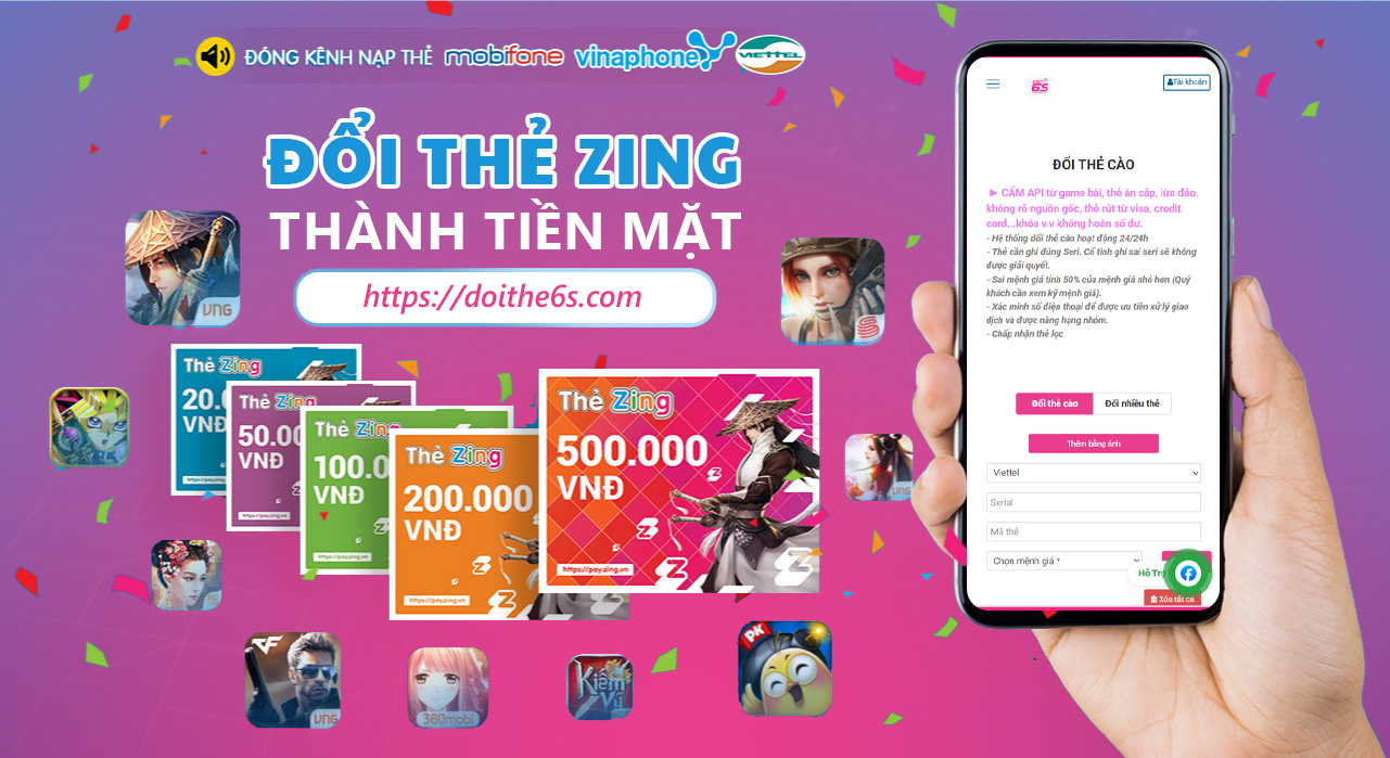 Đổi thẻ zing thành tiền mặt phí thấp tiền về tài khoản nhanh ở đâu?  - Ảnh 3